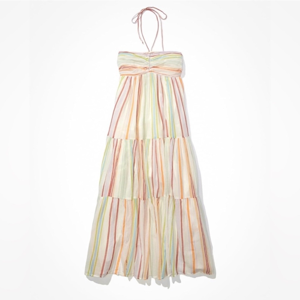American Eagle Outfitters Multicolor Striped Maxi Dress